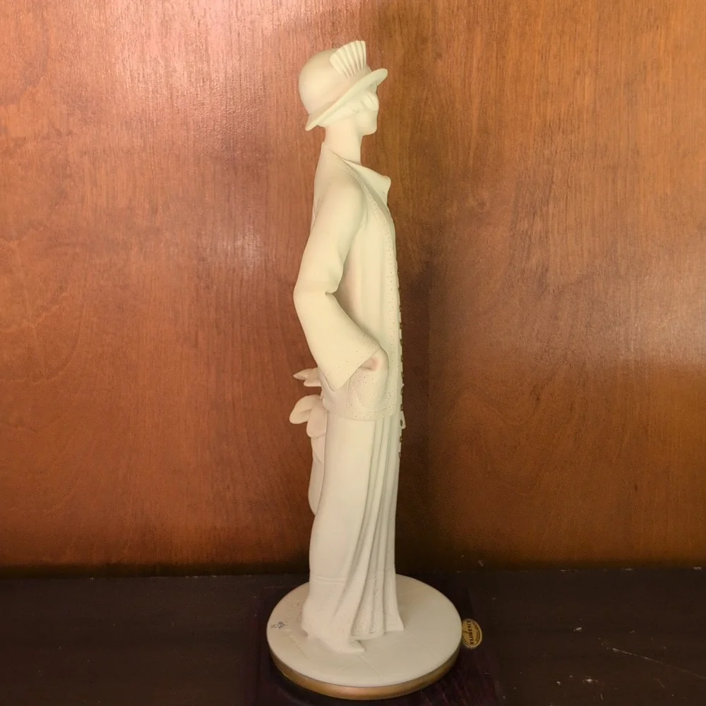 Giuseppe Armani  Young Lady With Vase of Flowers Signed 1993 RARE
